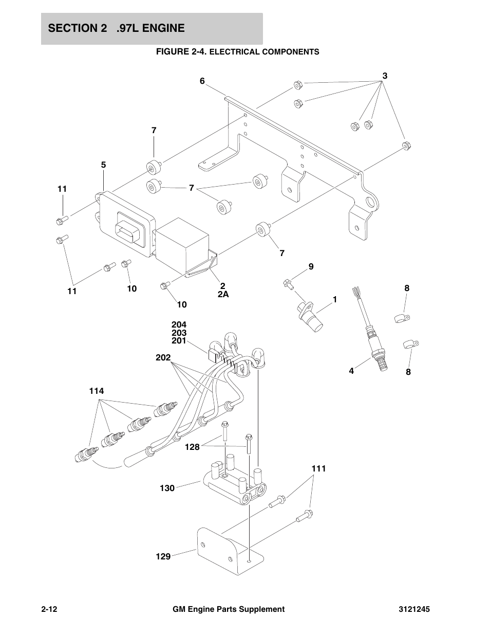 Figure 2-4. electrical components | JLG GM Engine Supplements User Manual | Page 20 / 100