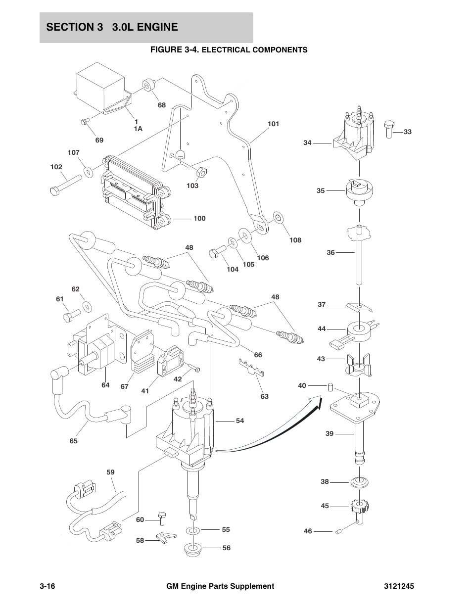Figure 3-4. electrical components | JLG GM Engine Supplements User Manual | Page 52 / 100