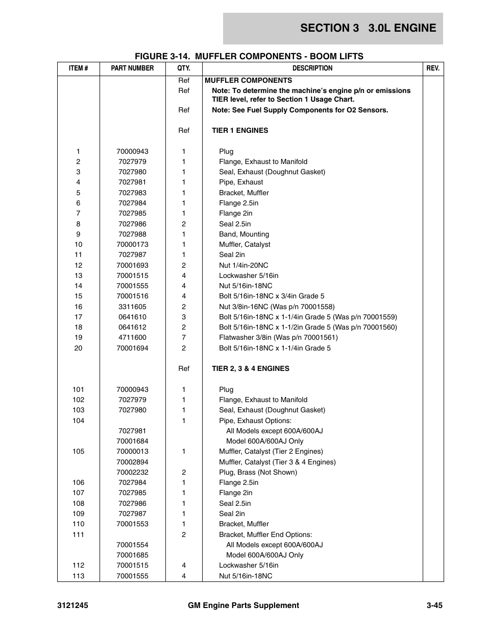 JLG GM Engine Supplements User Manual | Page 81 / 100