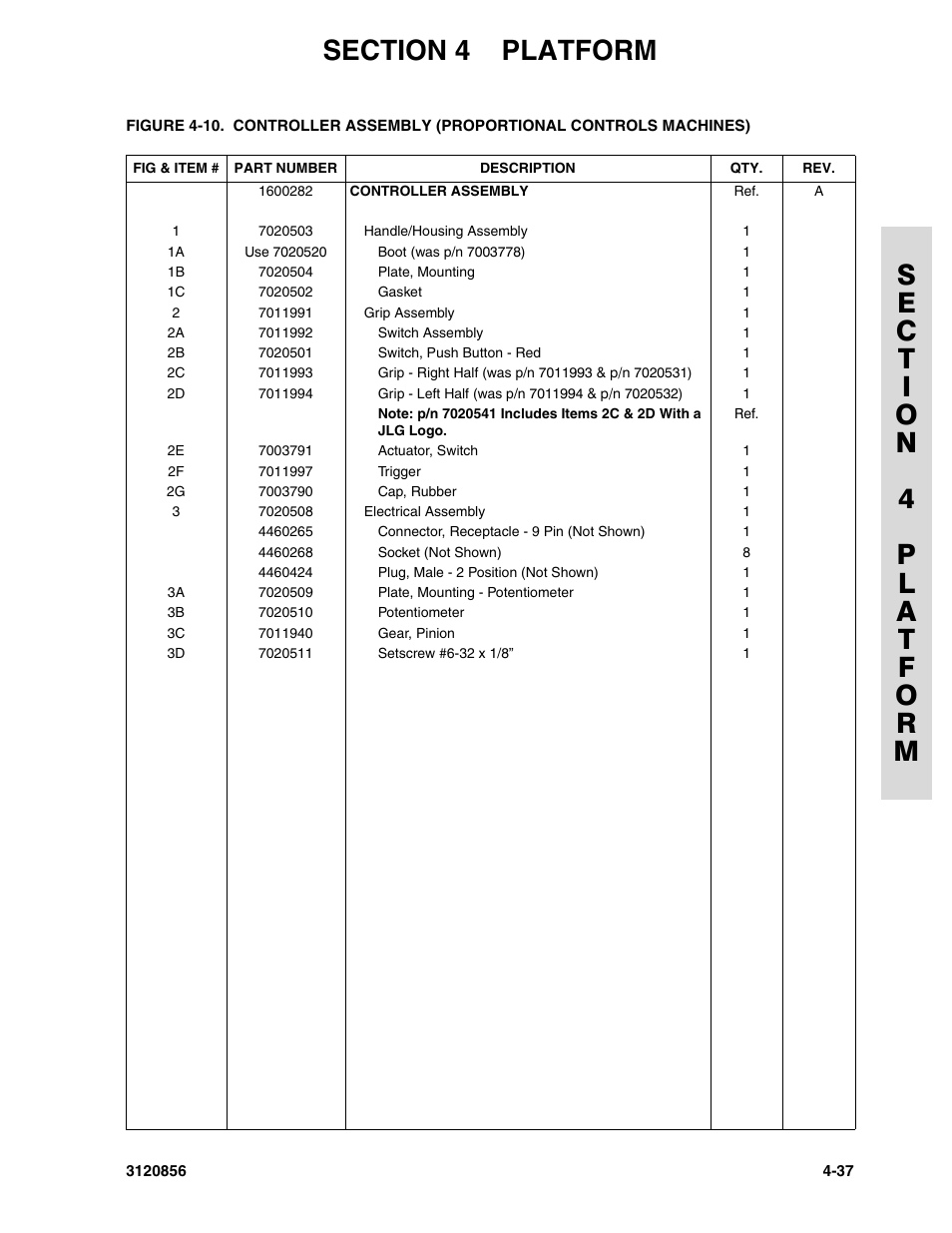 JLG 3246E2 Parts Manual User Manual | Page 135 / 222