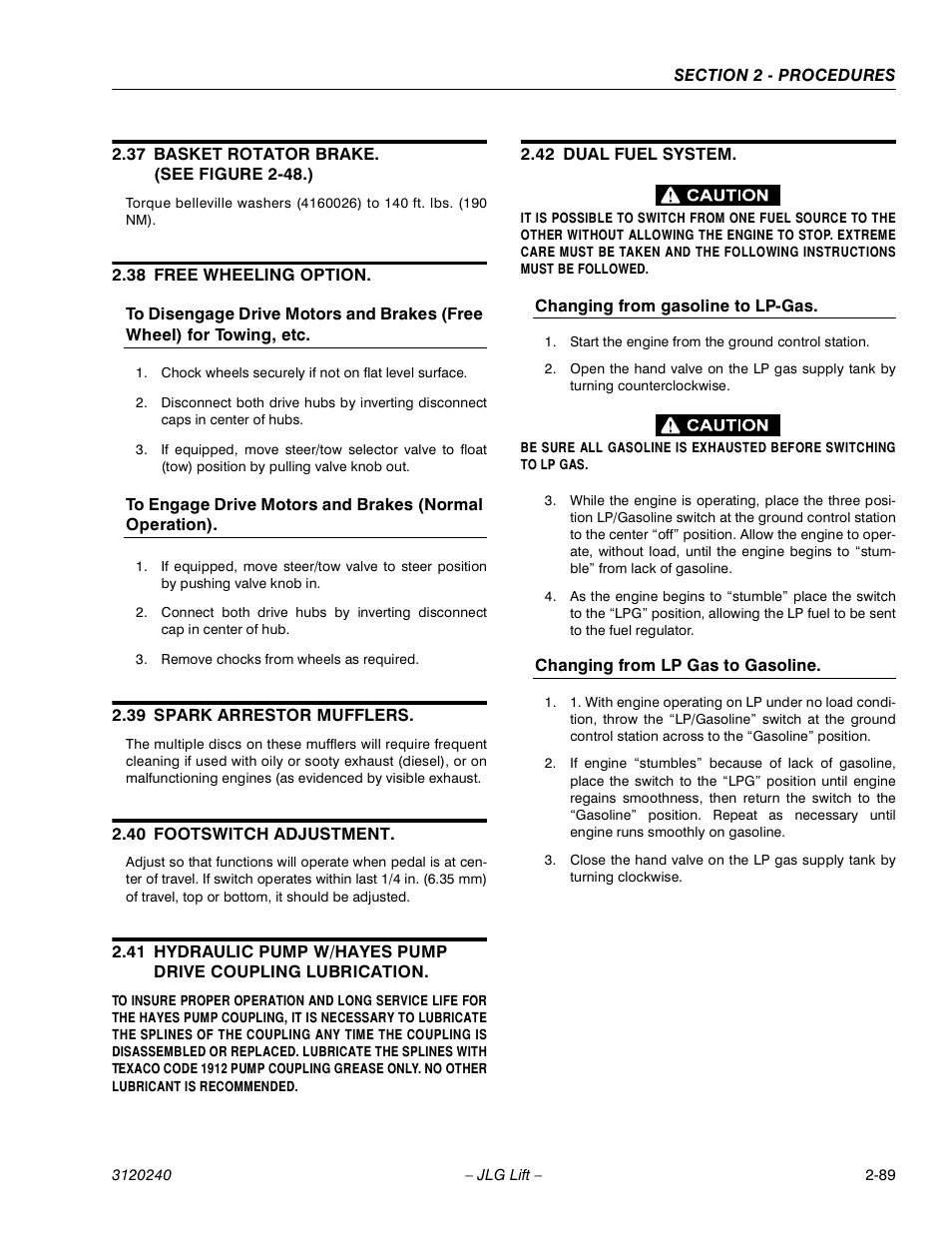 JLG 40H Service Manual User Manual | Page 109 / 152