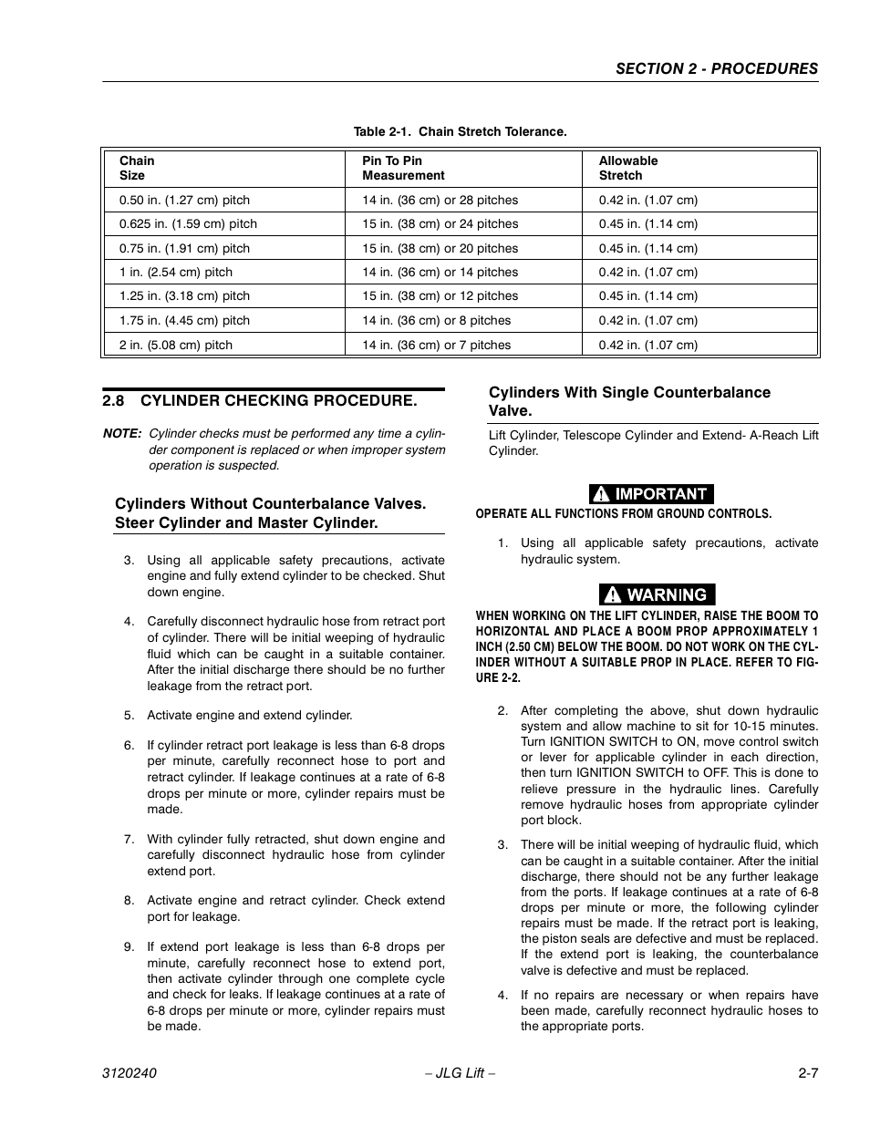 JLG 40H Service Manual User Manual | Page 27 / 152