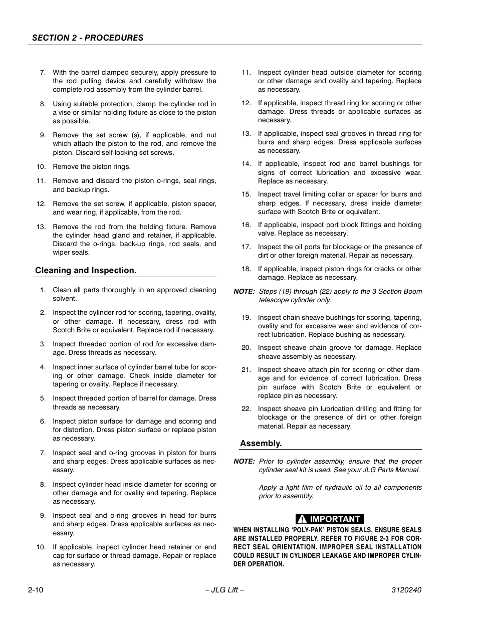 JLG 40H Service Manual User Manual | Page 30 / 152
