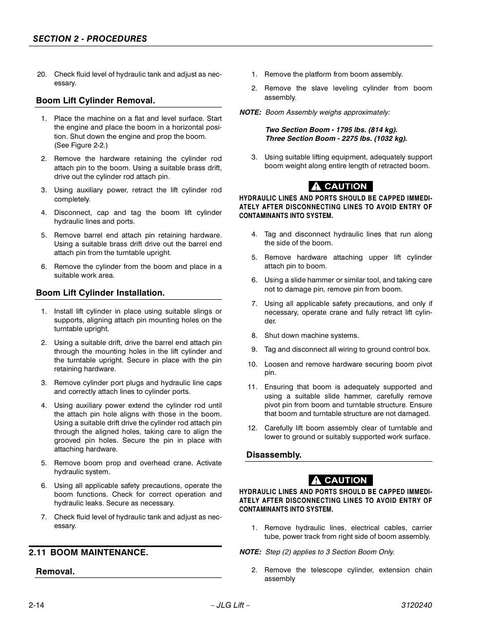 JLG 40H Service Manual User Manual | Page 34 / 152