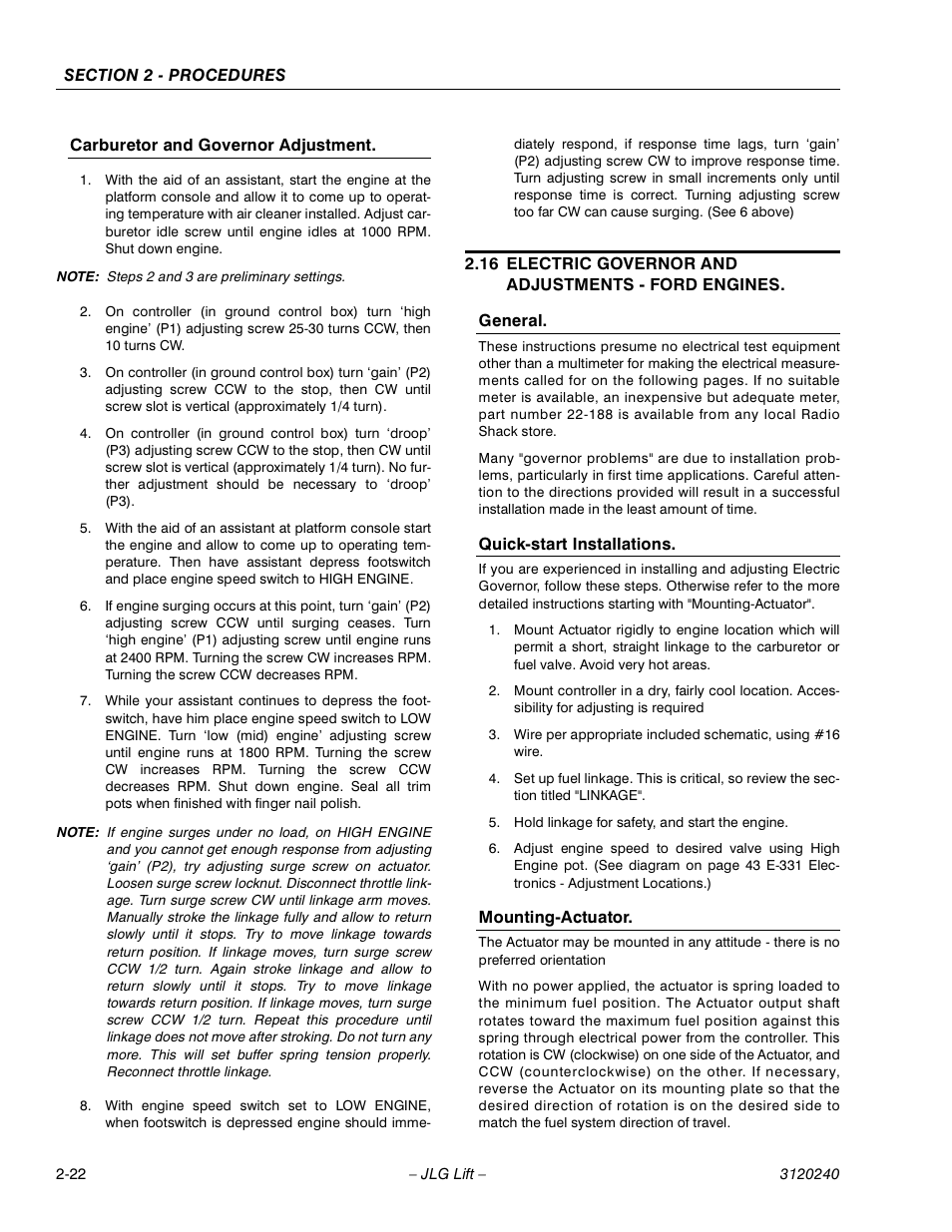 JLG 40H Service Manual User Manual | Page 42 / 152