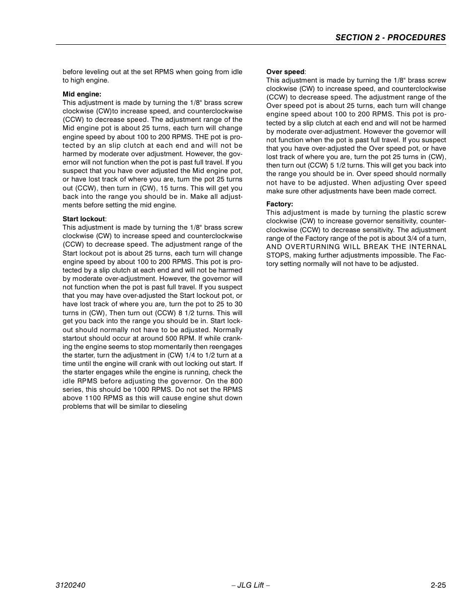 JLG 40H Service Manual User Manual | Page 45 / 152