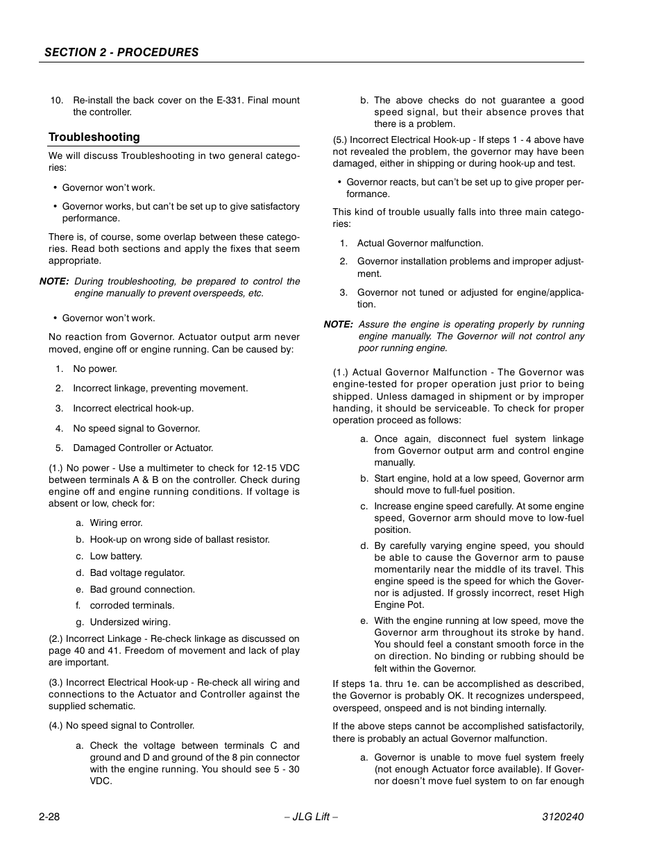 JLG 40H Service Manual User Manual | Page 48 / 152