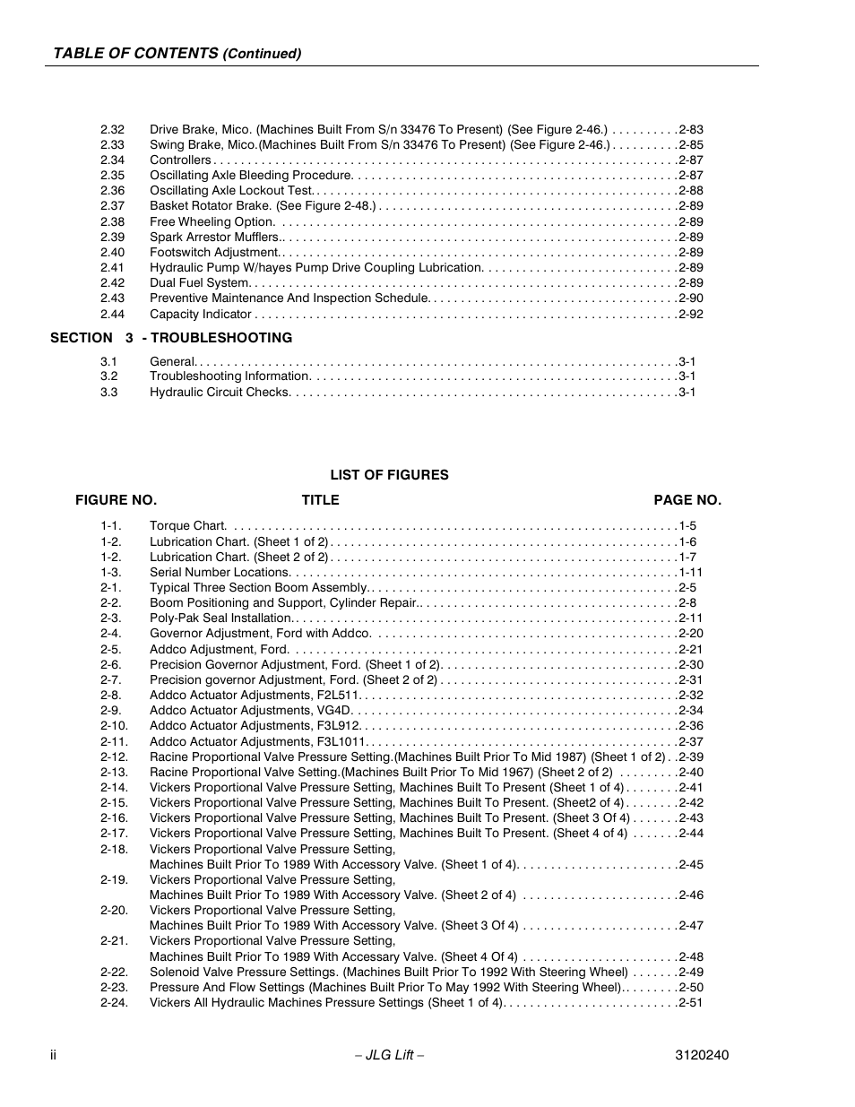 JLG 40H Service Manual User Manual | Page 6 / 152