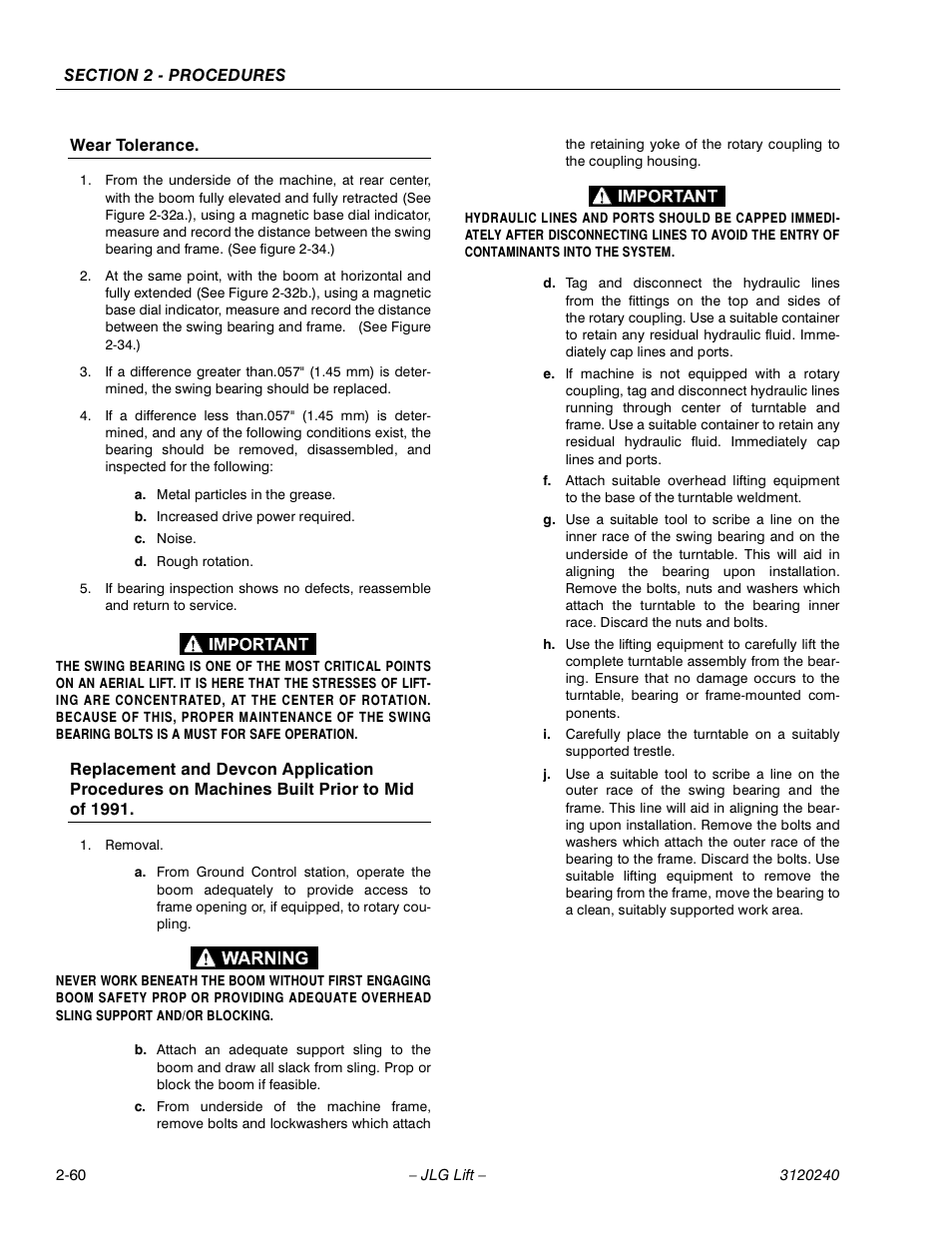 JLG 40H Service Manual User Manual | Page 80 / 152