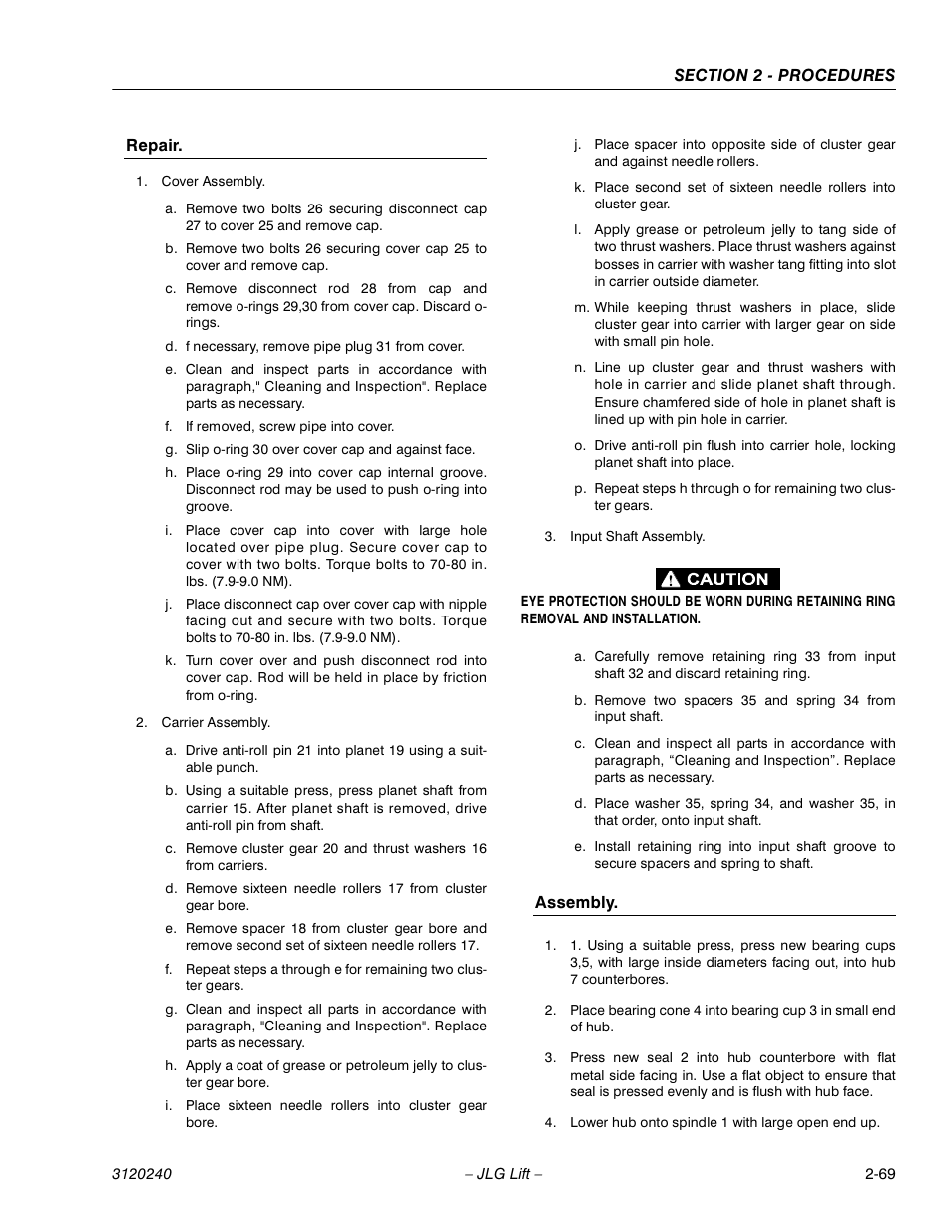 JLG 40H Service Manual User Manual | Page 89 / 152