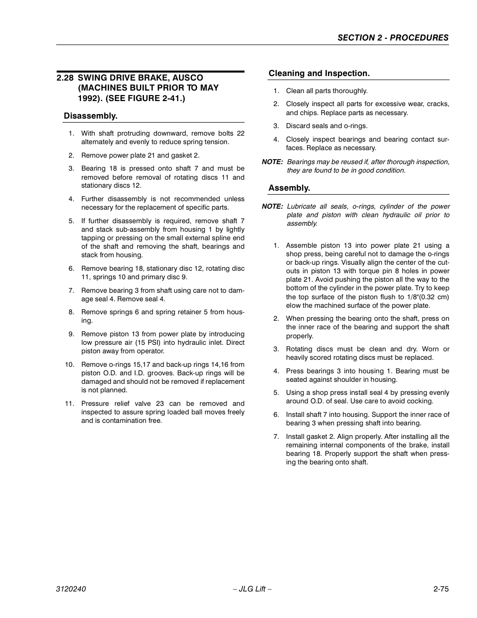 JLG 40H Service Manual User Manual | Page 95 / 152