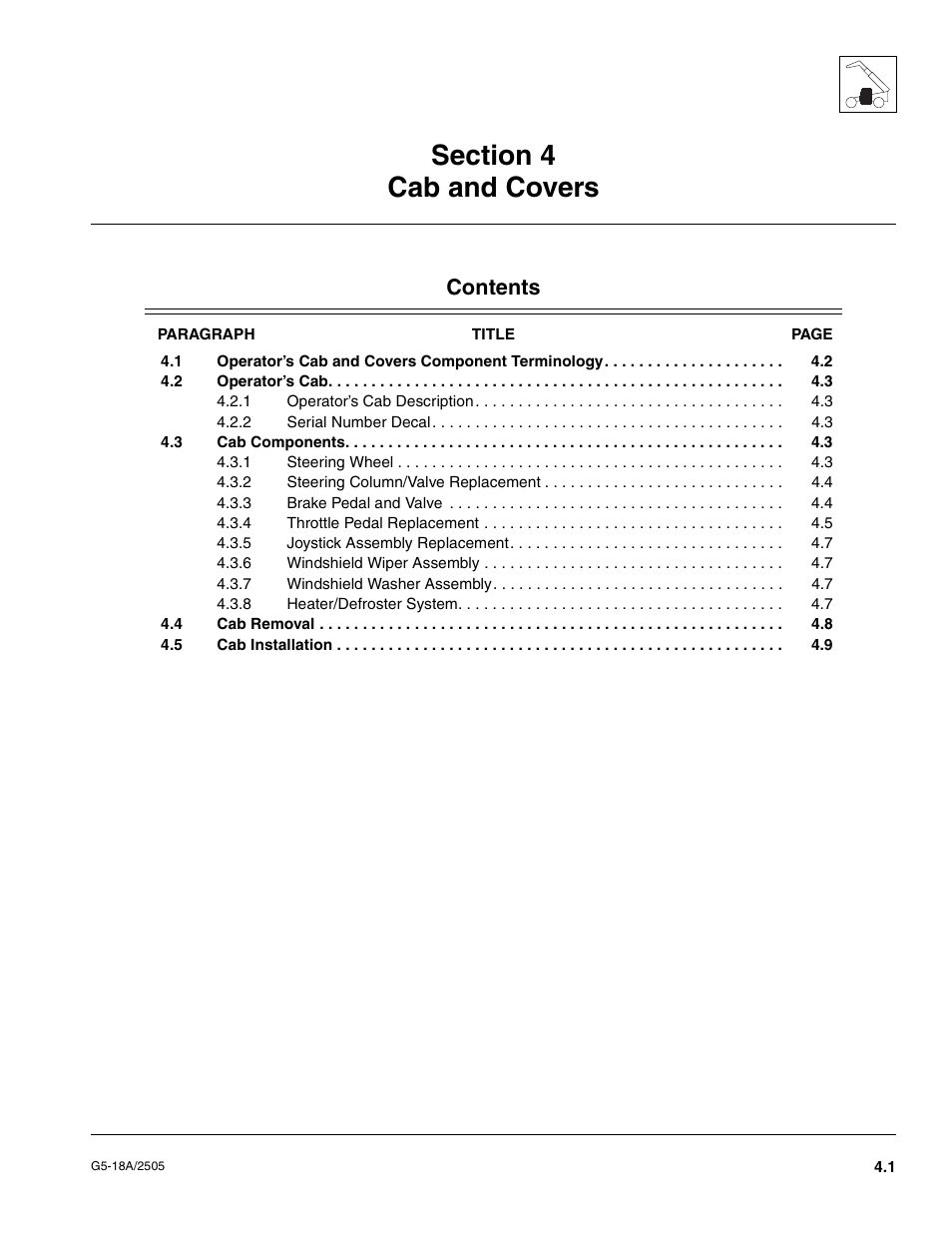 JLG G5-18A Service Manual User Manual | Page 37 / 128