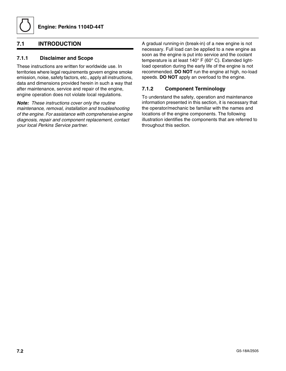 1 introduction, 1 disclaimer and scope, 2 component terminology | Introduction, Disclaimer and scope, Component terminology | JLG G5-18A Service Manual User Manual | Page 66 / 128