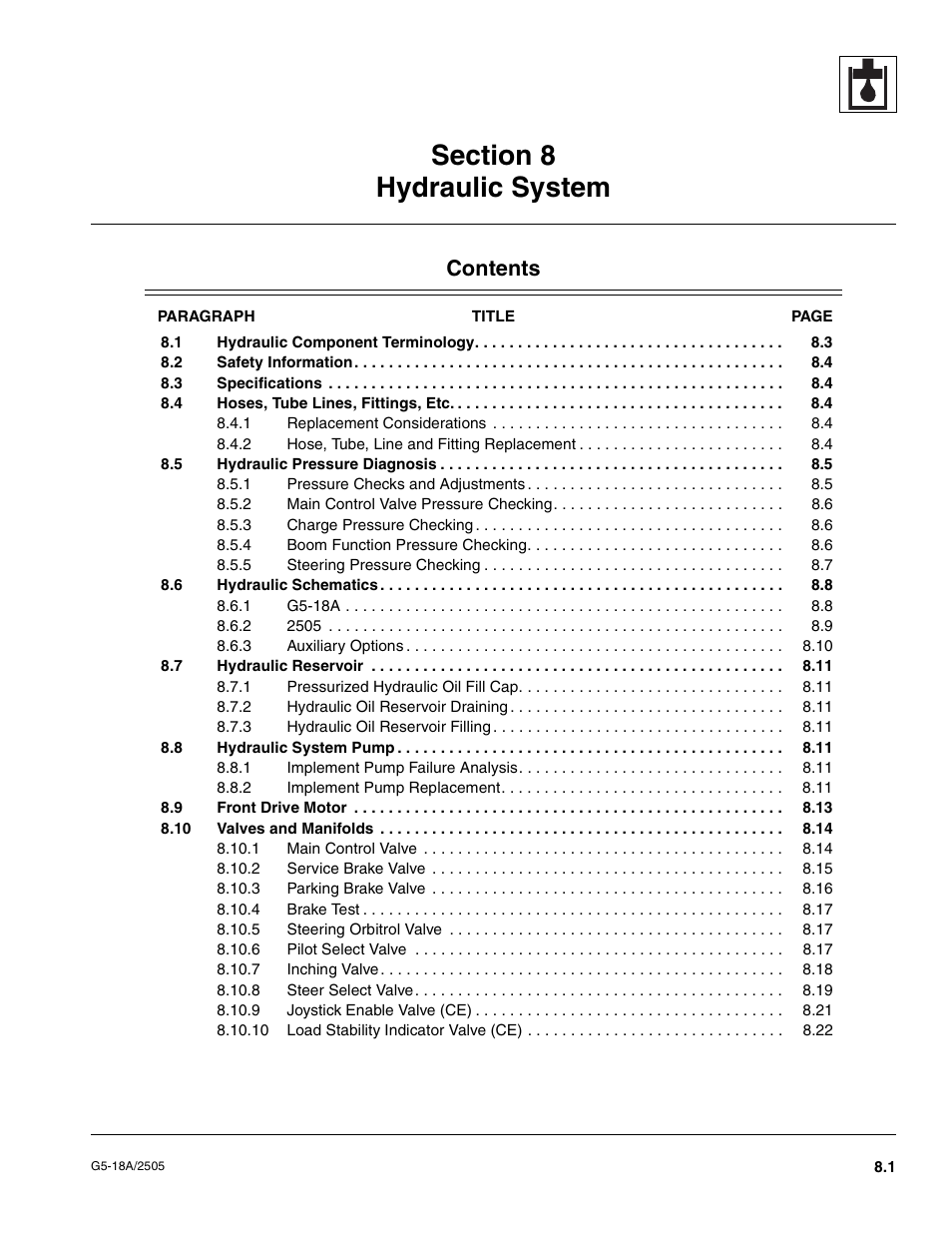 JLG G5-18A Service Manual User Manual | Page 75 / 128
