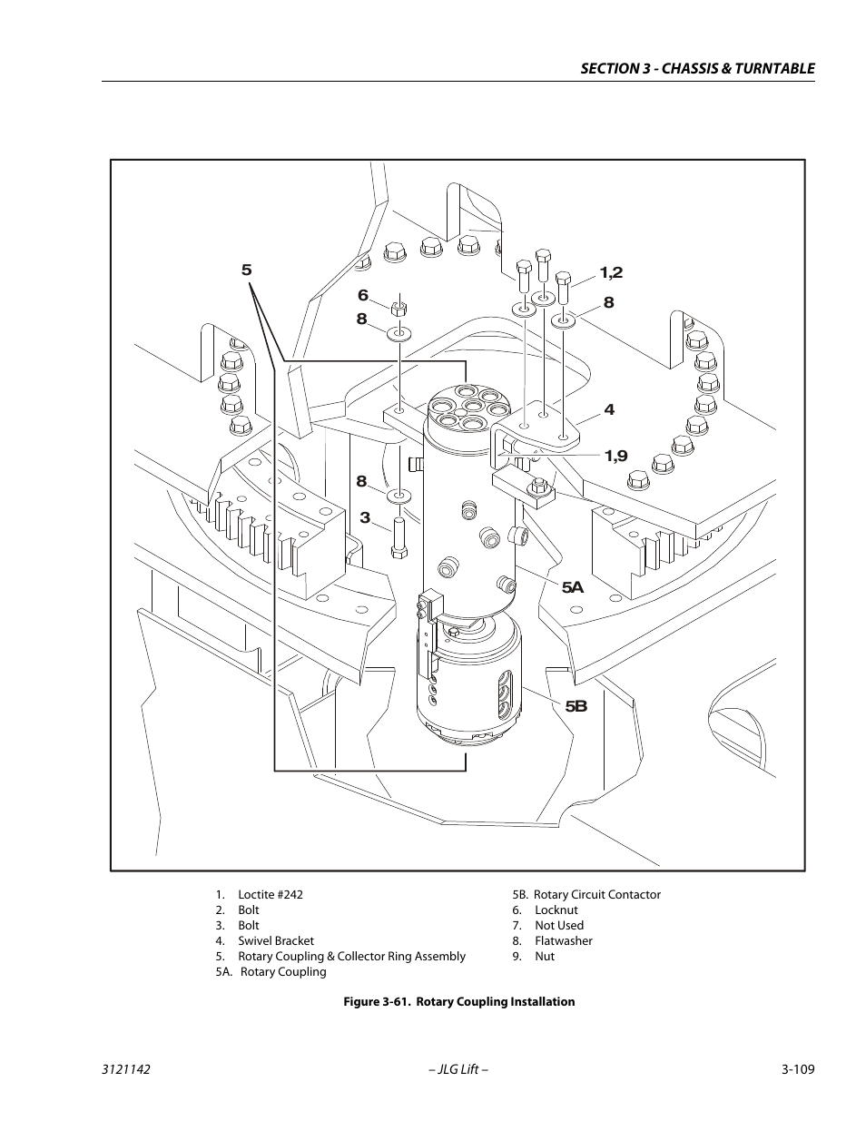 Rotary coupling installation -109 | JLG 1350SJP Service Manual User Manual | Page 155 / 554