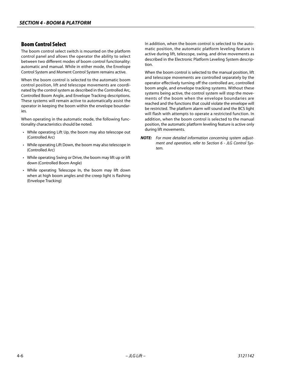 Boom control select, Boom control select -6 | JLG 1350SJP Service Manual User Manual | Page 240 / 554