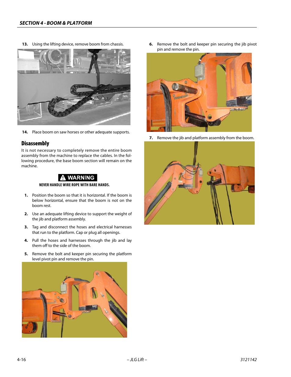 Disassembly, Disassembly -16 | JLG 1350SJP Service Manual User Manual | Page 250 / 554