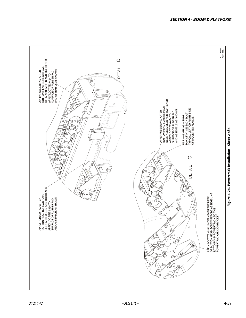Powertrack installation - sheet 2 of 6 -59 | JLG 1350SJP Service Manual User Manual | Page 293 / 554