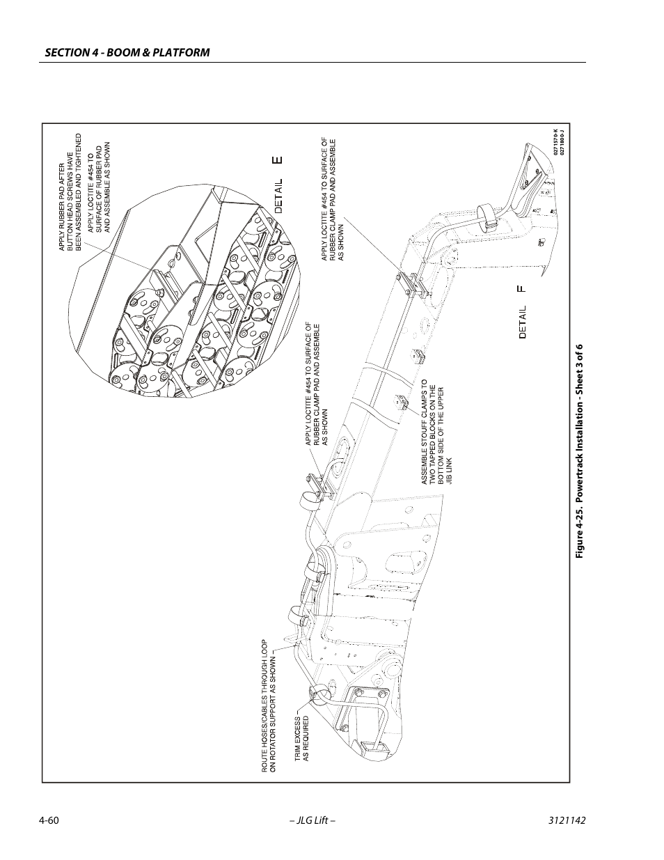 Powertrack installation - sheet 3 of 6 -60 | JLG 1350SJP Service Manual User Manual | Page 294 / 554
