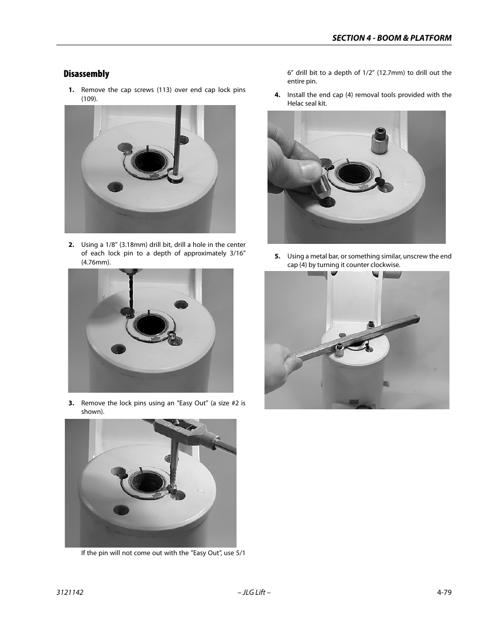 Disassembly, Disassembly -79 | JLG 1350SJP Service Manual User Manual | Page 313 / 554