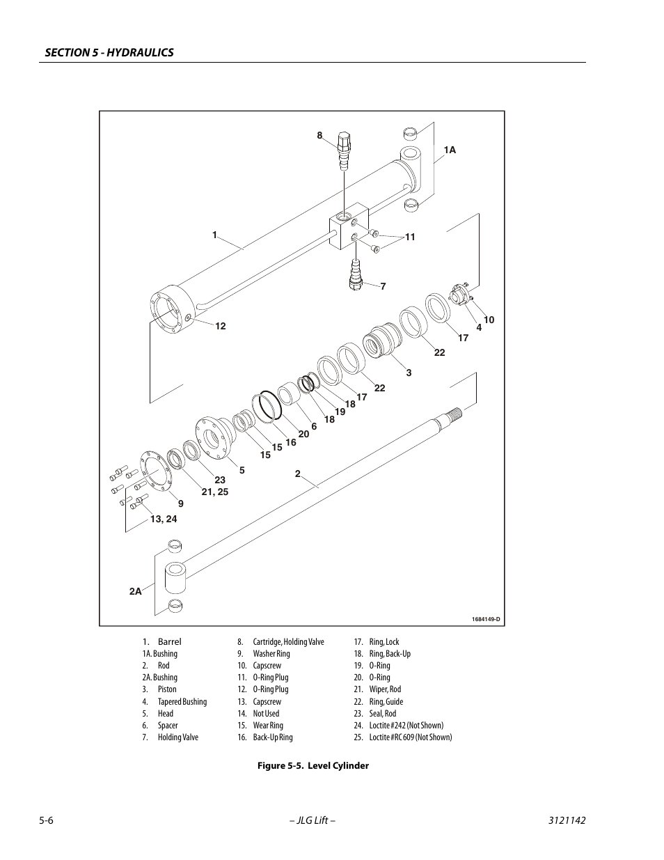 Level cylinder -6 | JLG 1350SJP Service Manual User Manual | Page 330 / 554