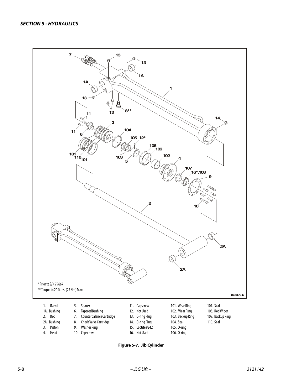 Jib cylinder -8 | JLG 1350SJP Service Manual User Manual | Page 332 / 554