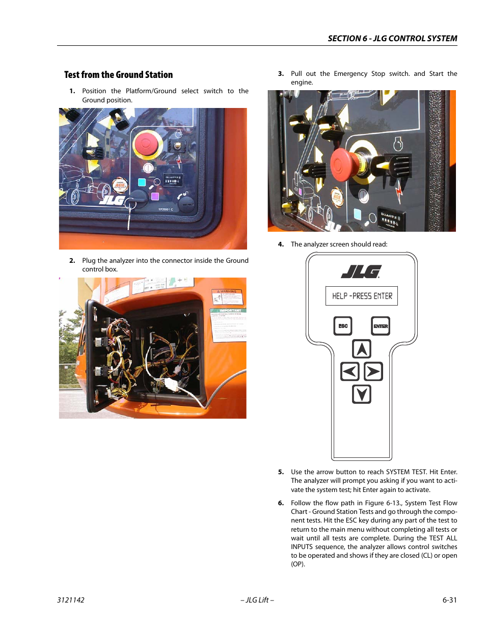 Test from the ground station, Test from the ground station -31 | JLG 1350SJP Service Manual User Manual | Page 407 / 554