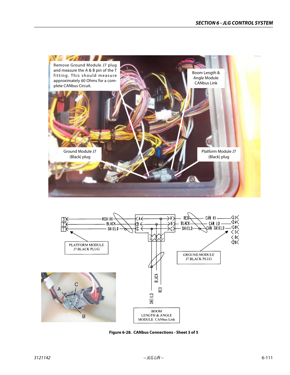 Canbus connections - sheet 3 of 5 -111, Figure 6-28 | JLG 1350SJP Service Manual User Manual | Page 487 / 554