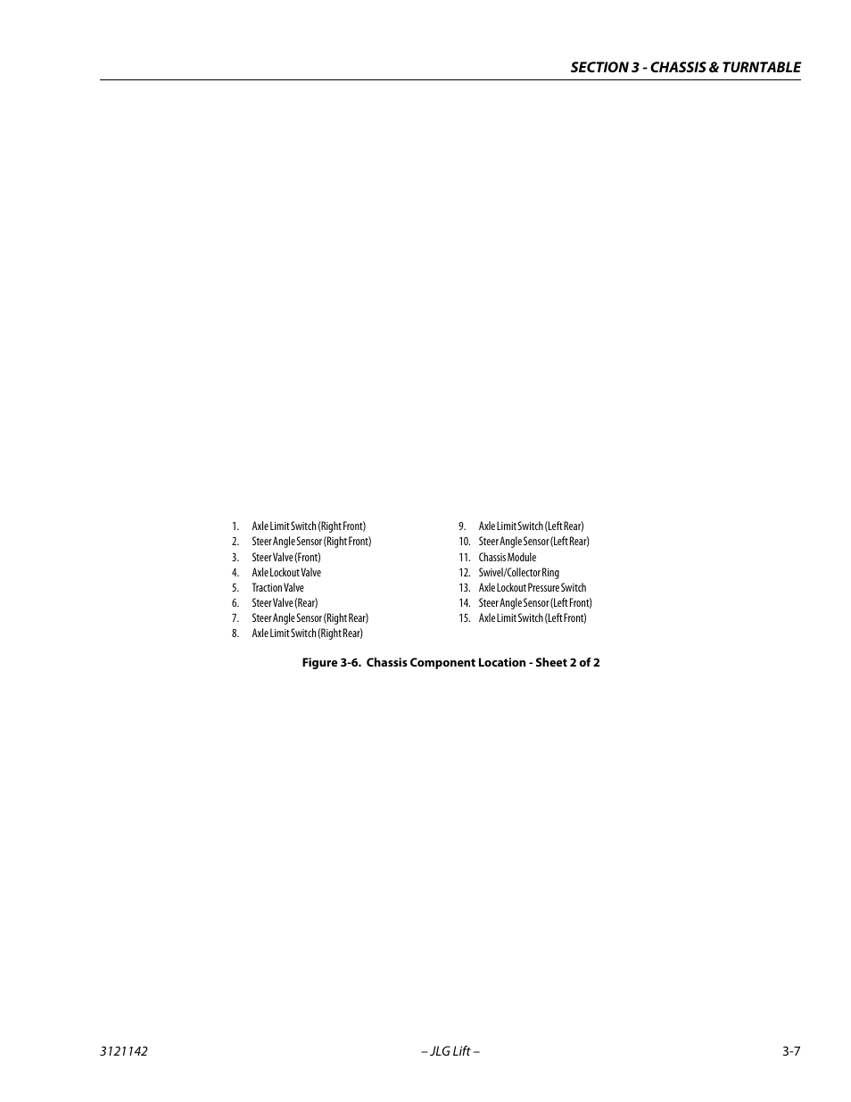 Chassis component location - sheet 2 of 2 -7 | JLG 1350SJP Service Manual User Manual | Page 53 / 554