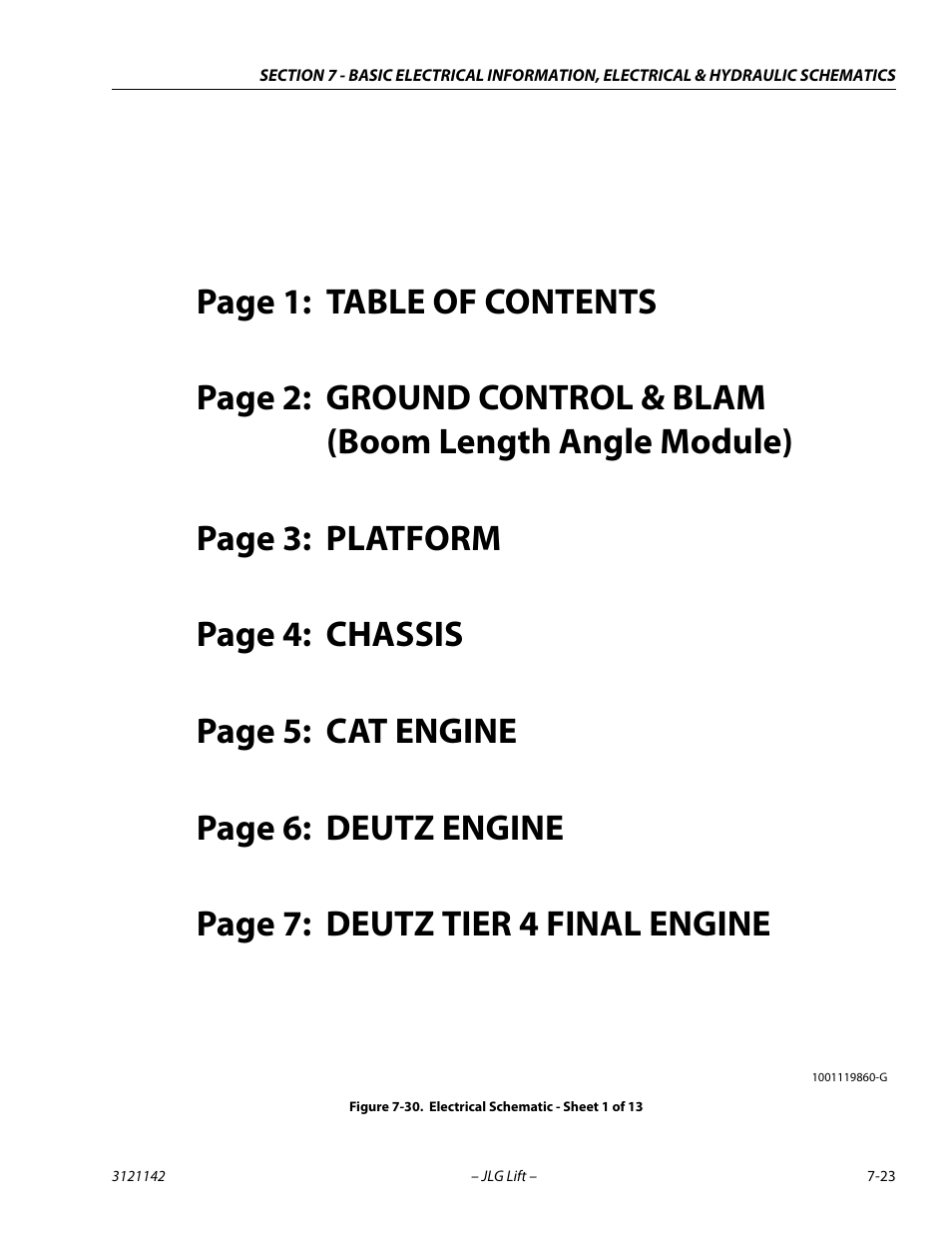 Electrical schematic - sheet 1 of 13 -23 | JLG 1350SJP Service Manual User Manual | Page 531 / 554