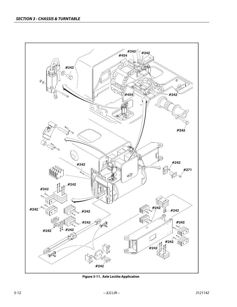 Axle loctite application -12 | JLG 1350SJP Service Manual User Manual | Page 58 / 554