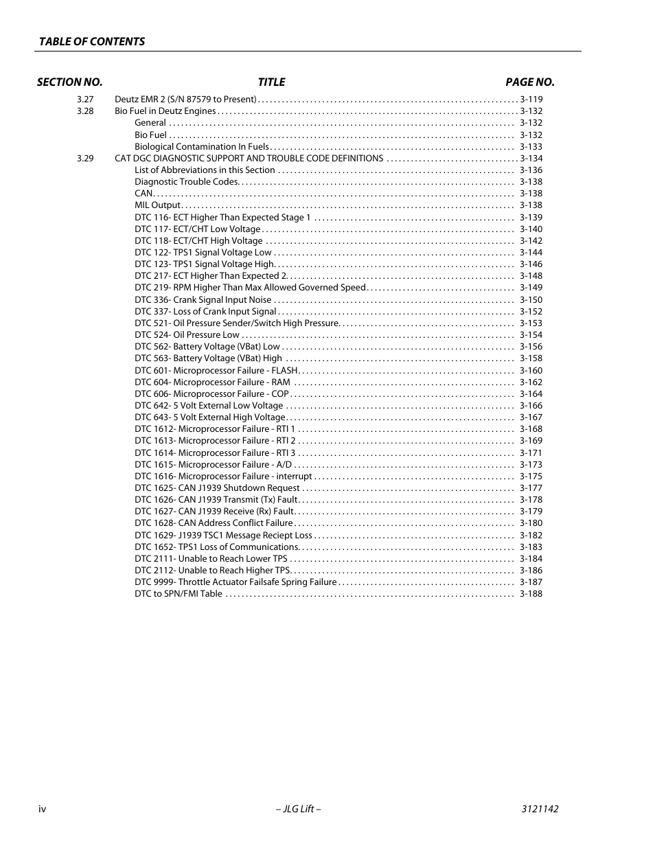 JLG 1350SJP Service Manual User Manual | Page 8 / 554