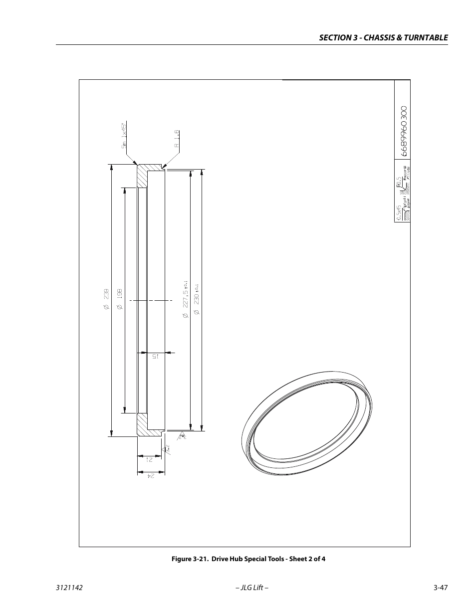 Drive hub special tools - sheet 2 of 4 -47 | JLG 1350SJP Service Manual User Manual | Page 93 / 554