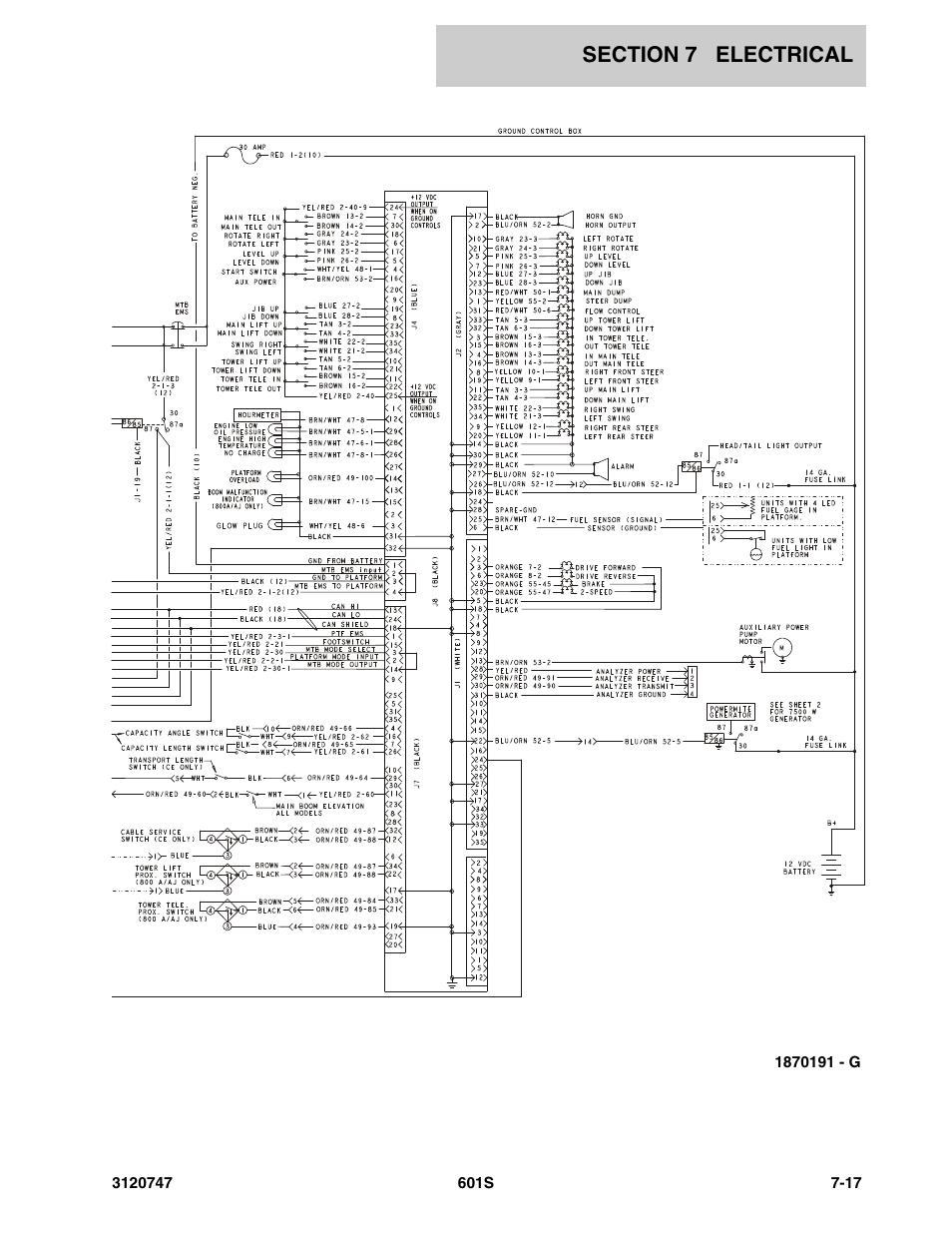 JLG 601S ANSI Parts Manual User Manual | Page 301 / 384
