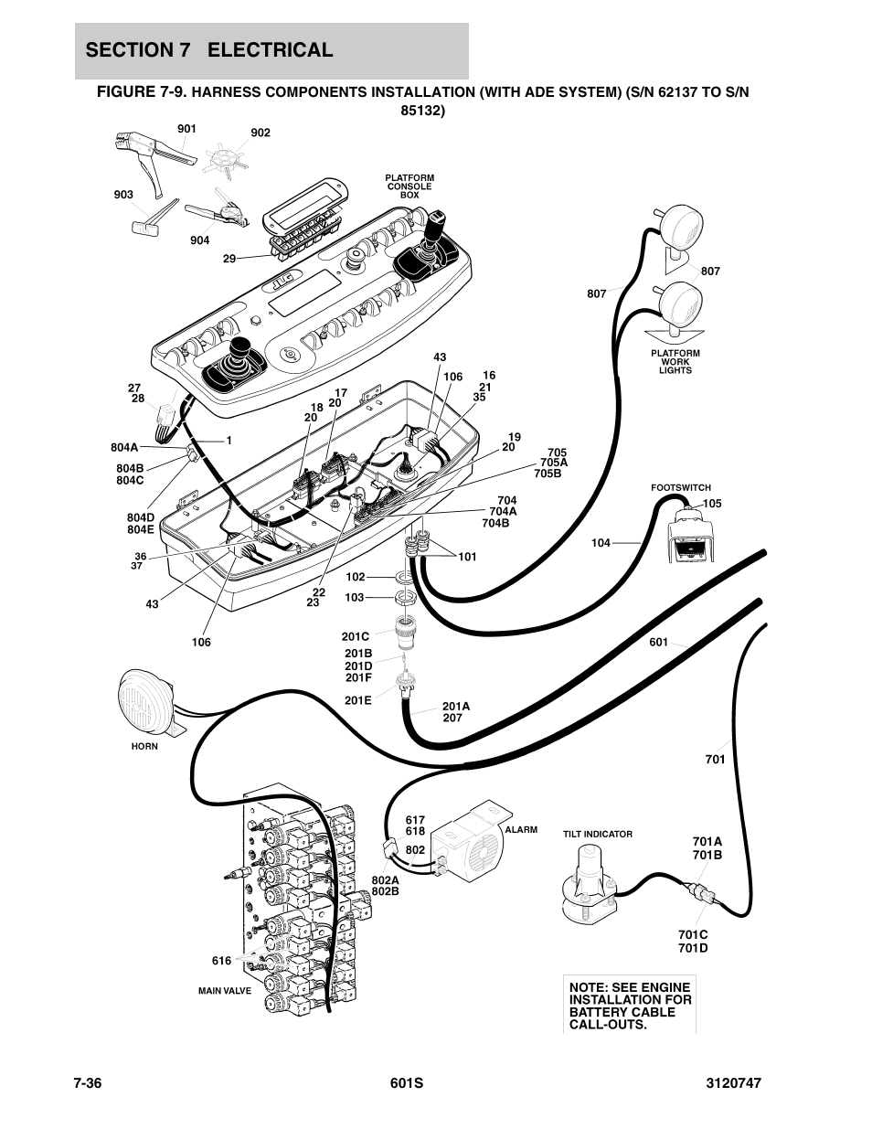 JLG 601S ANSI Parts Manual User Manual | Page 320 / 384