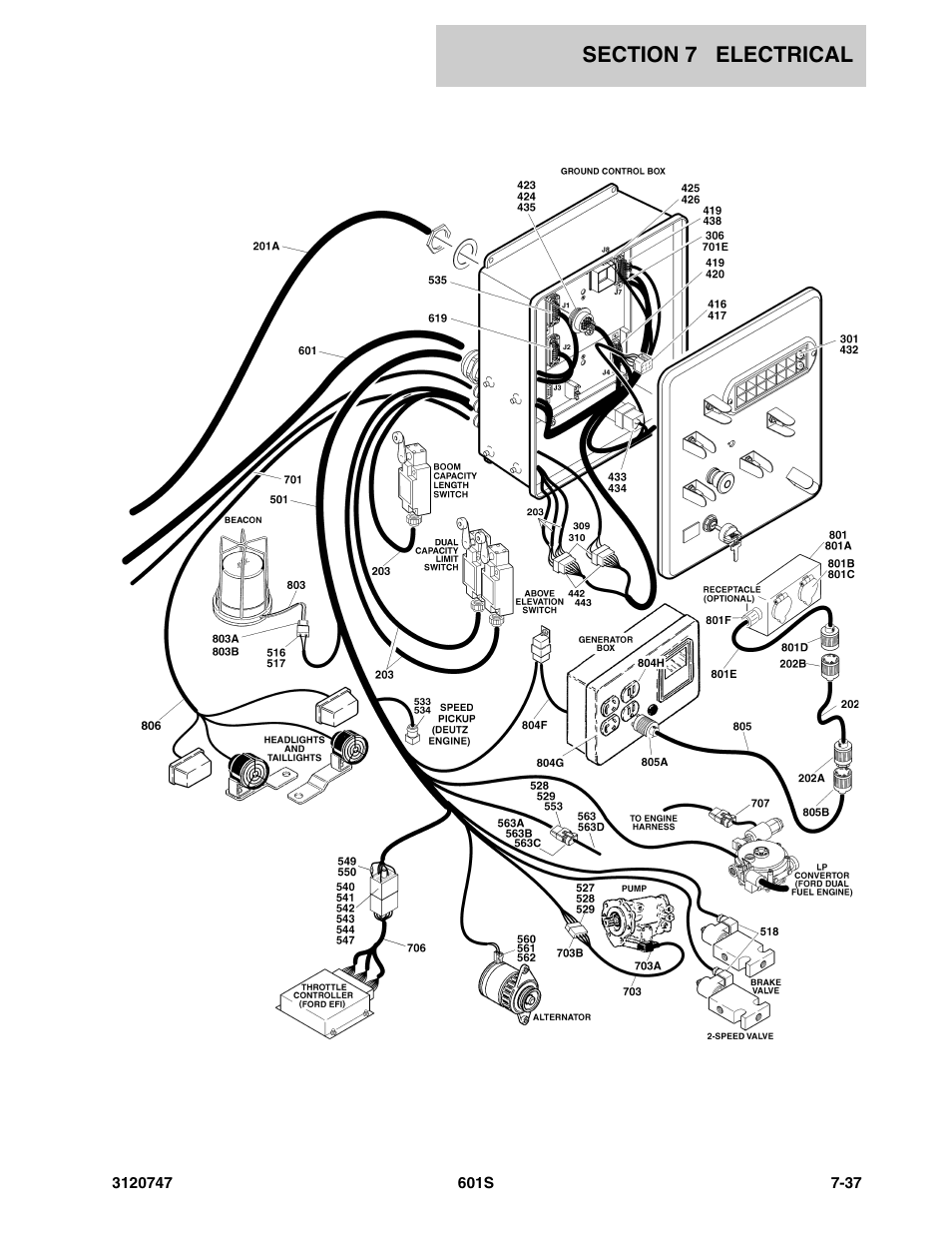 JLG 601S ANSI Parts Manual User Manual | Page 321 / 384