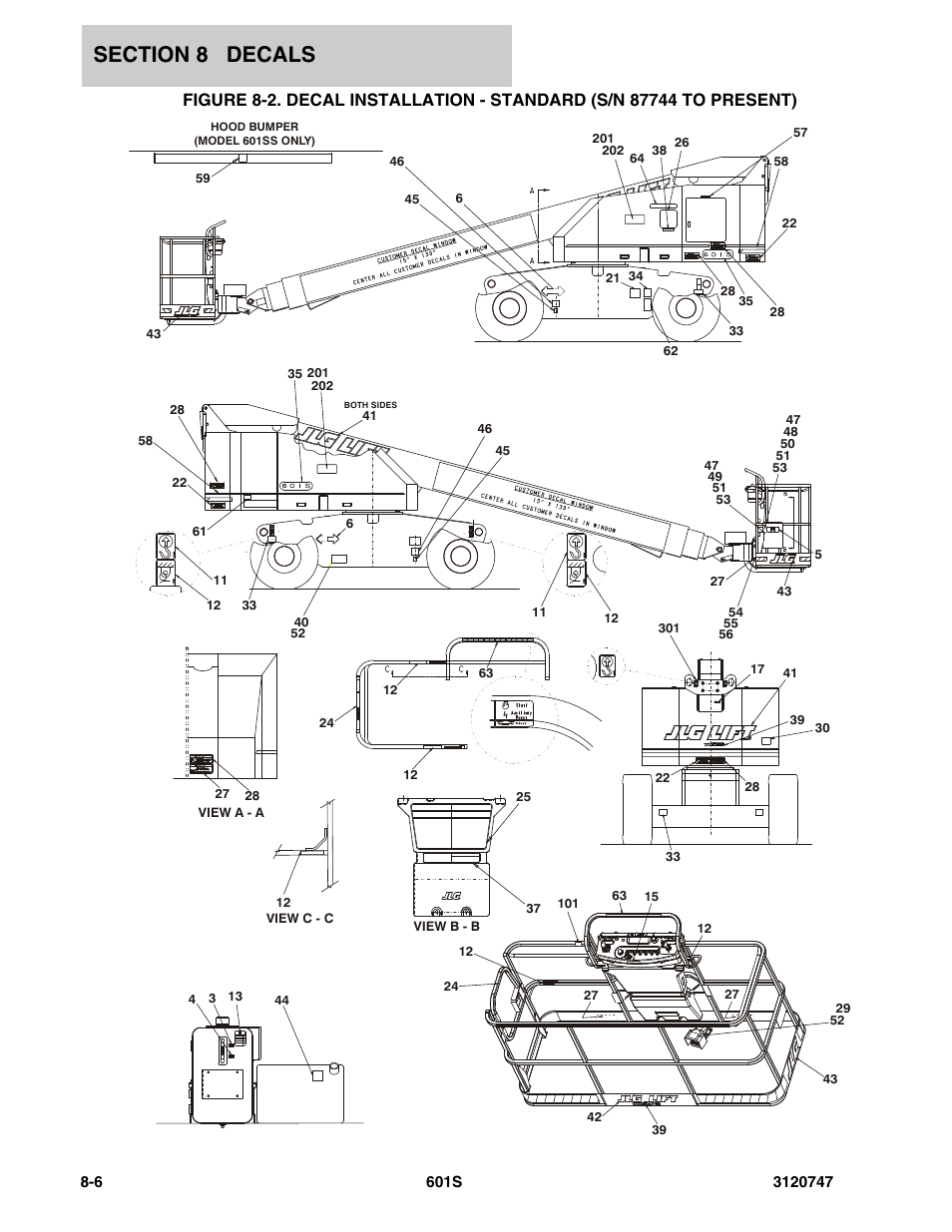 JLG 601S ANSI Parts Manual User Manual | Page 342 / 384