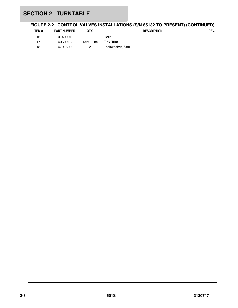 JLG 601S ANSI Parts Manual User Manual | Page 54 / 384