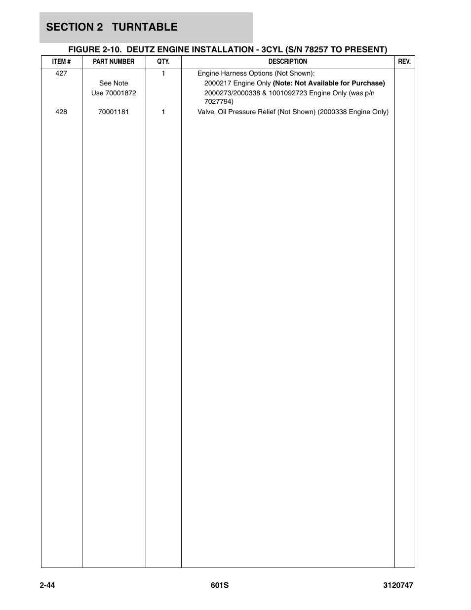JLG 601S ANSI Parts Manual User Manual | Page 90 / 384