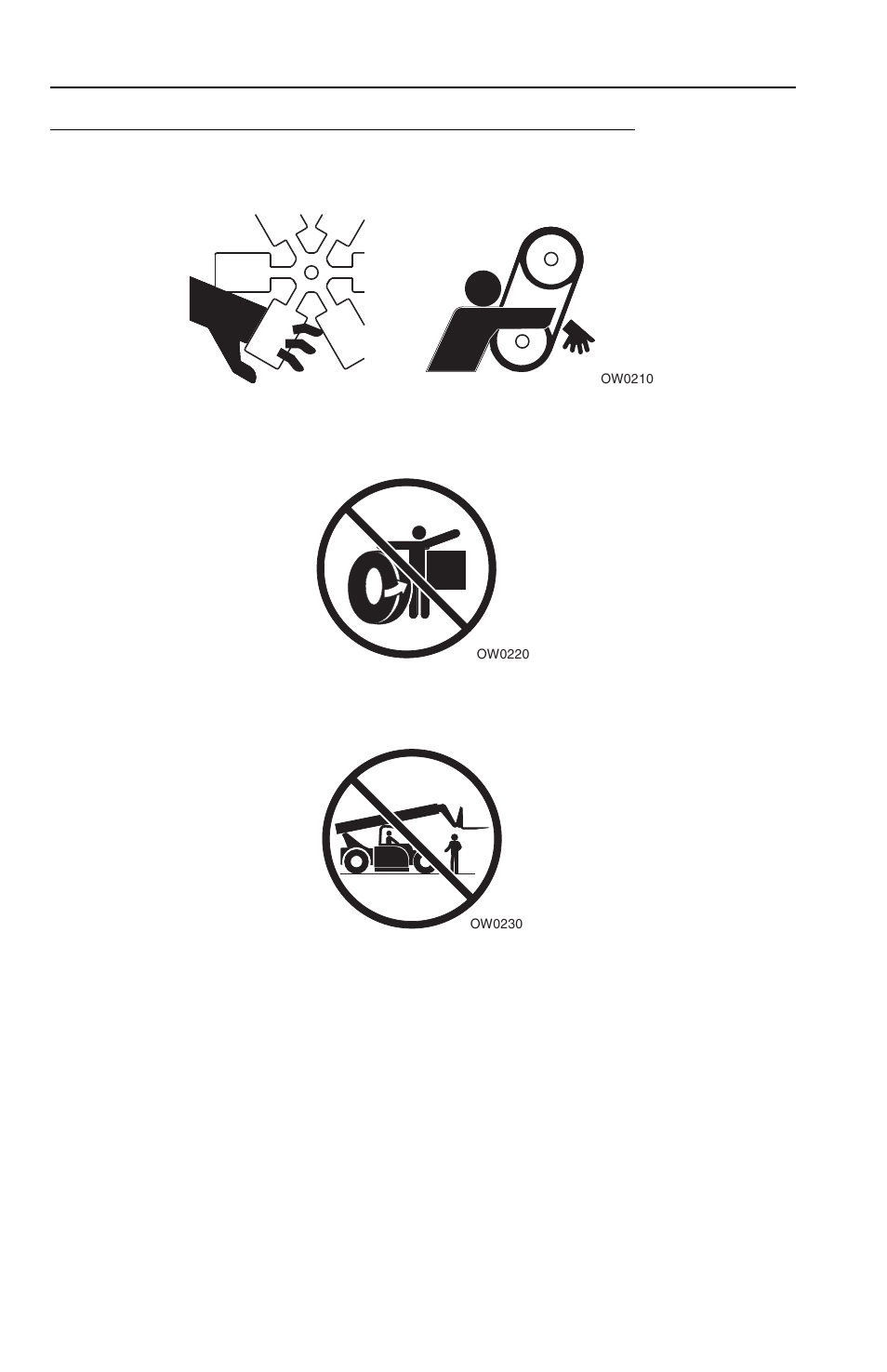 Pinch points and crush hazards, Pinch points and crush hazards -10 | JLG 2505 Operator Manual User Manual | Page 20 / 142
