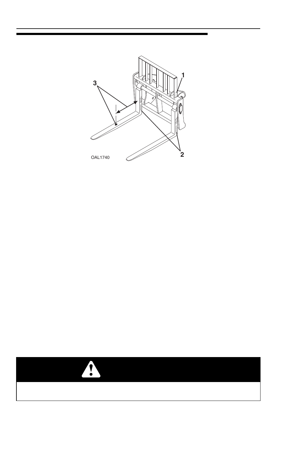 4 telehandler/attachment/fork capacity, 4 telehandler/attachment/fork capacity -4, Warning | JLG 2505 Operator Manual User Manual | Page 76 / 142