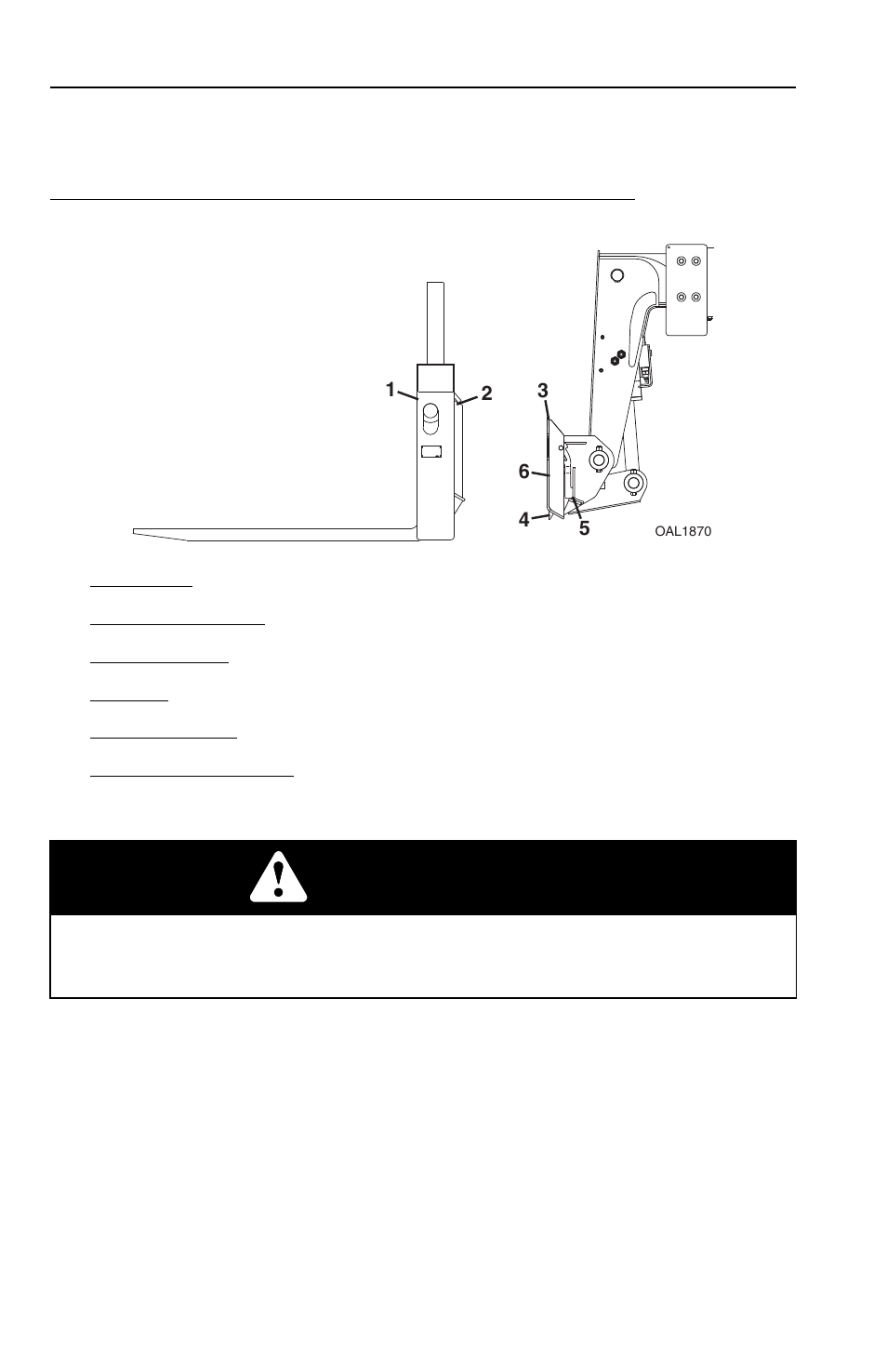 Universal quick attach (uqc), Universal quick attach (uqc) -12, Warning | JLG 2505 Operator Manual User Manual | Page 84 / 142