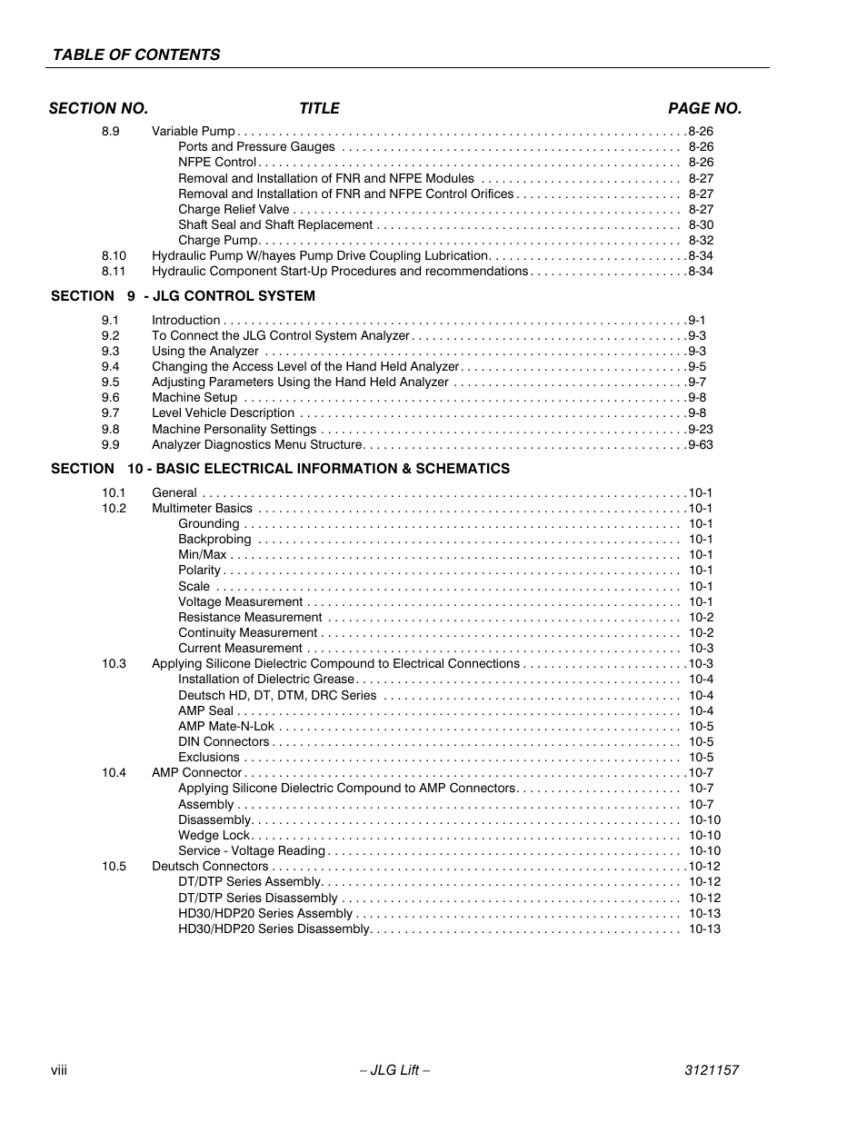JLG 600SC_660SJC Service Manual User Manual | Page 12 / 406