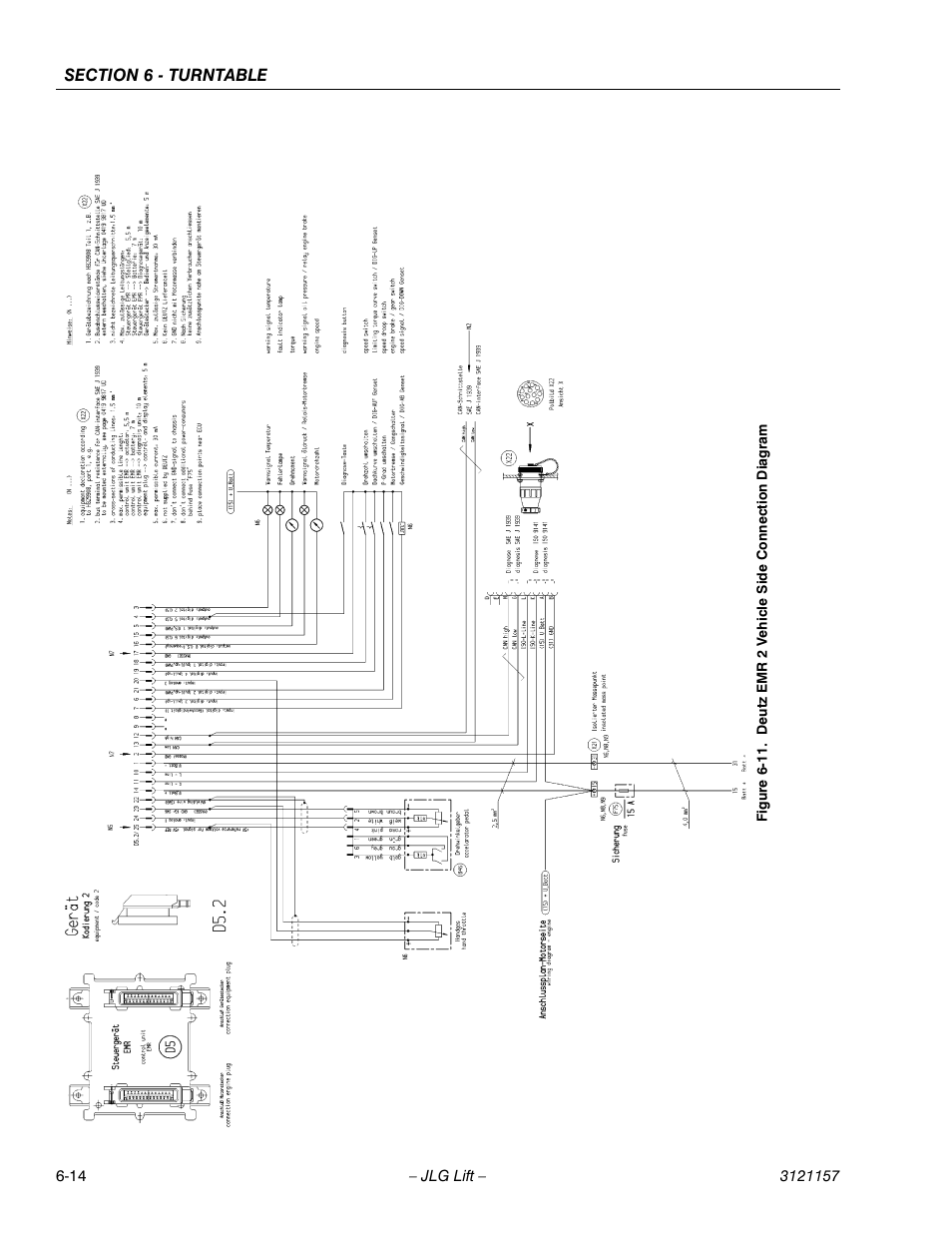 Deutz emr 2 vehicle side connection diagram -14 | JLG 600SC_660SJC Service Manual User Manual | Page 160 / 406