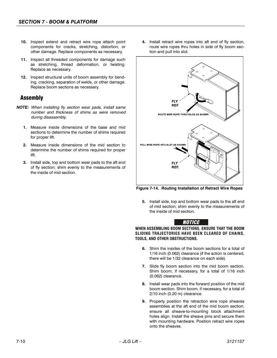 Assembly, Assembly -10, Routing installation of retract wire ropes -10 | JLG 600SC_660SJC Service Manual User Manual | Page 236 / 406