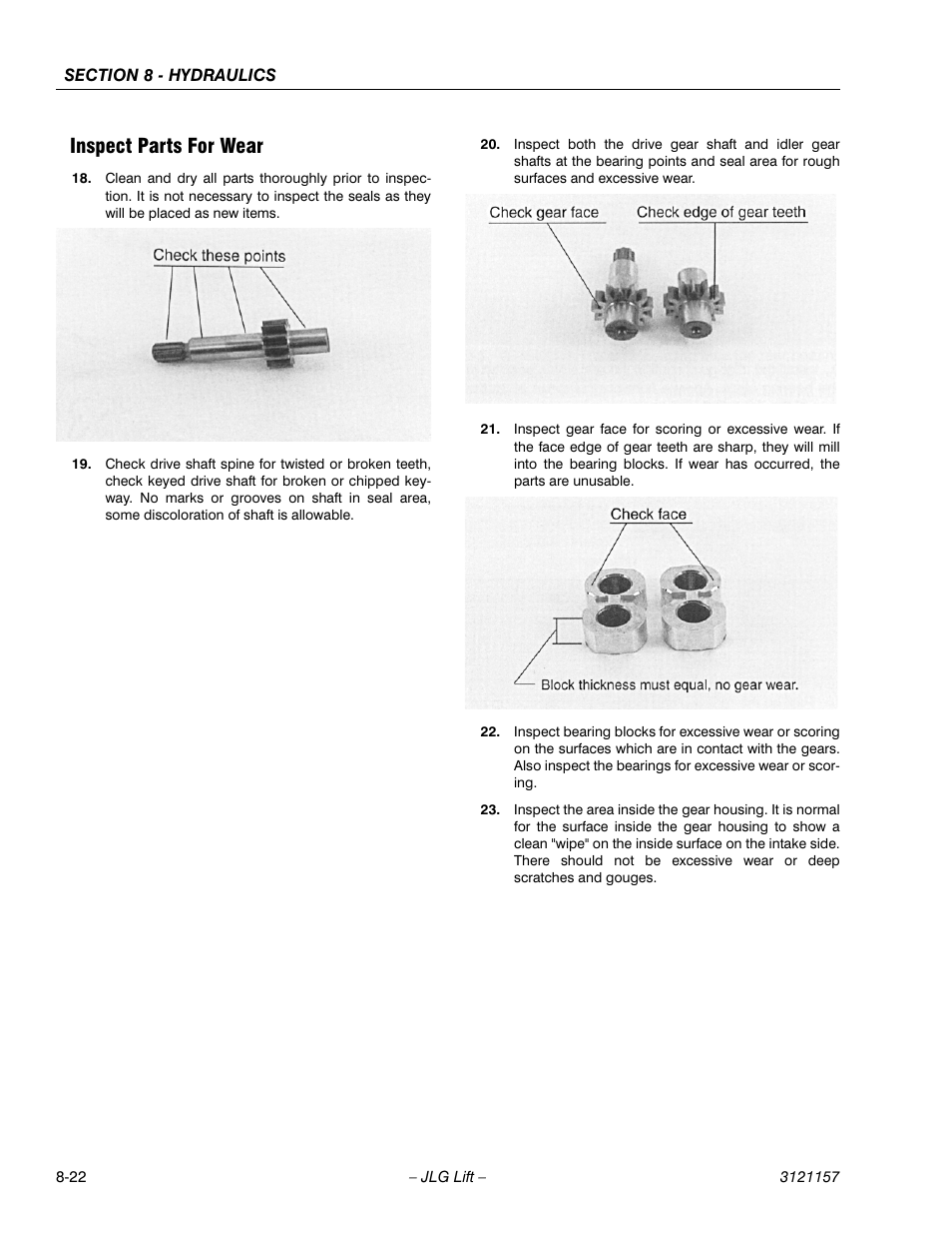 Inspect parts for wear, Inspect parts for wear -22 | JLG 600SC_660SJC Service Manual User Manual | Page 282 / 406