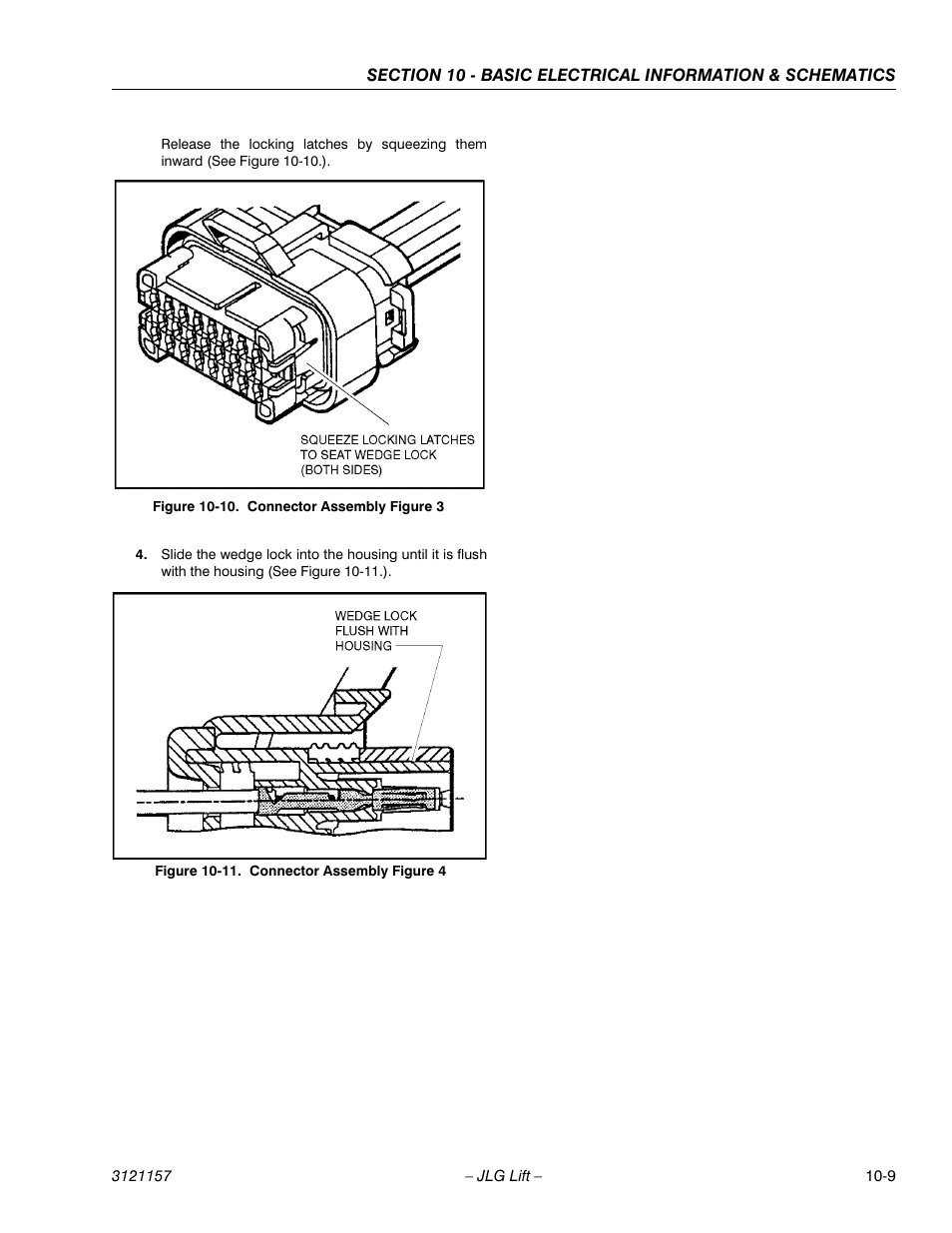 Connector assembly figure 3 -9, Connector assembly figure 4 -9 | JLG 600SC_660SJC Service Manual User Manual | Page 373 / 406