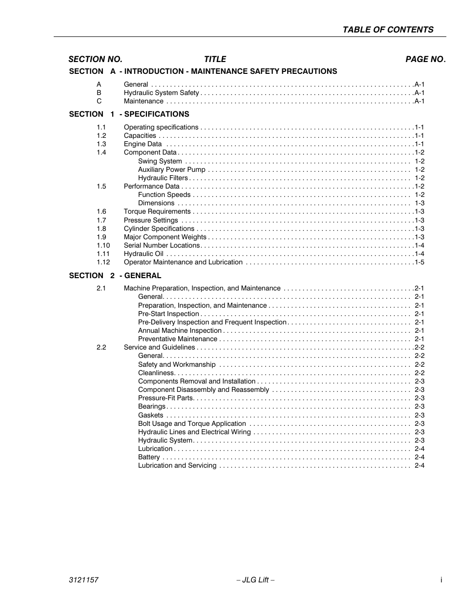 JLG 600SC_660SJC Service Manual User Manual | Page 5 / 406