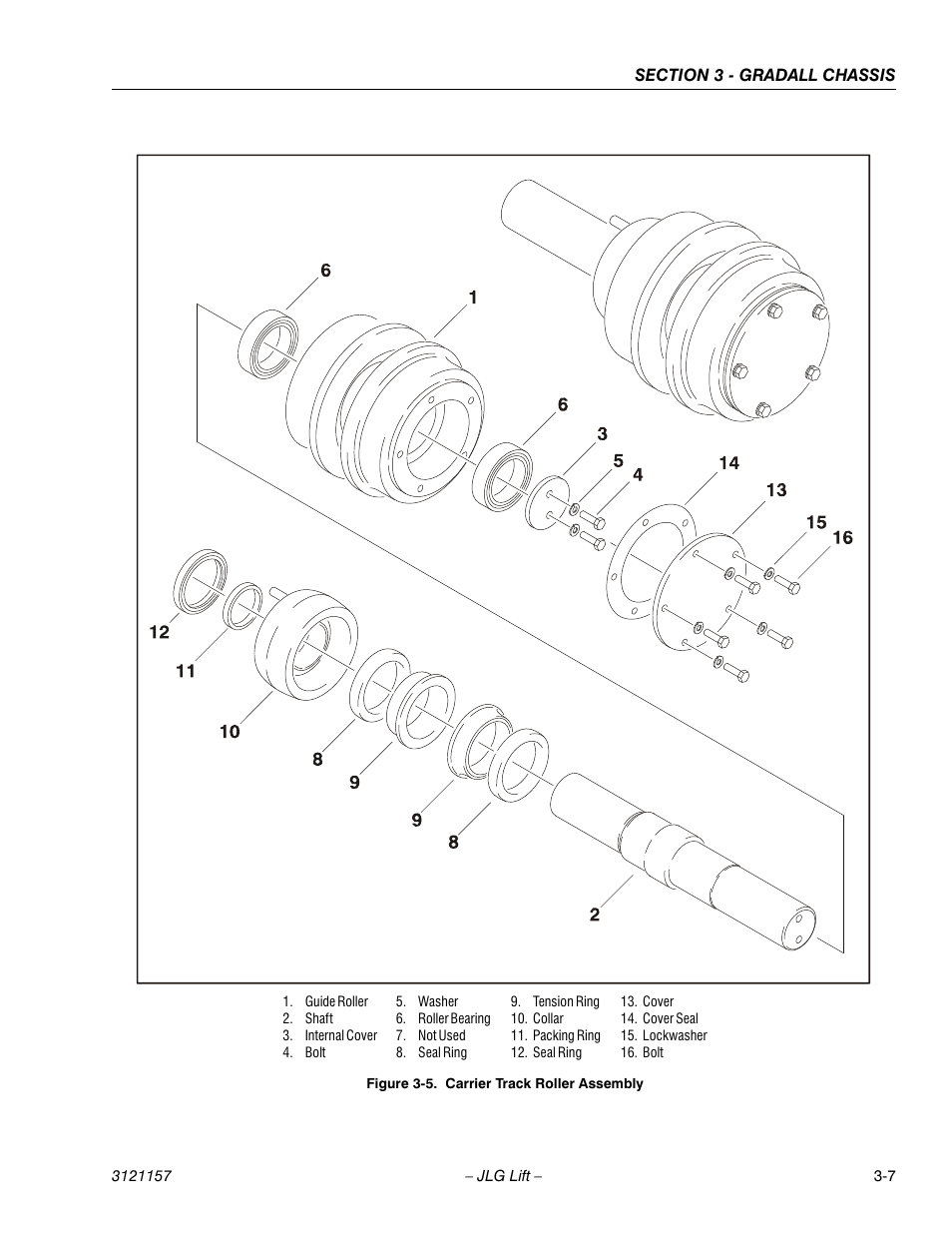 Carrier track roller assembly -7 | JLG 600SC_660SJC Service Manual User Manual | Page 51 / 406