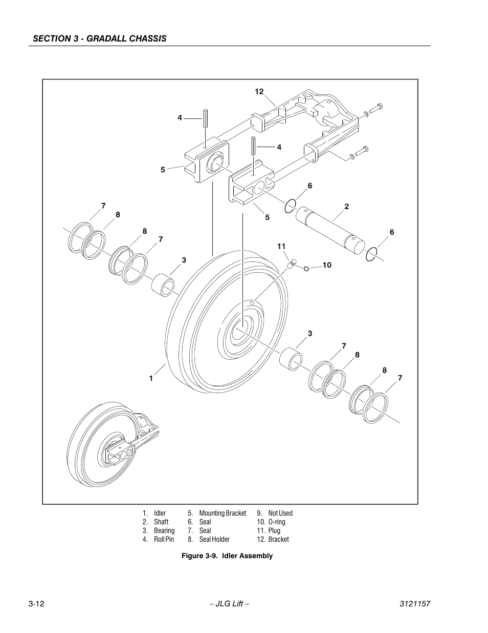 Idler assembly -12 | JLG 600SC_660SJC Service Manual User Manual | Page 56 / 406